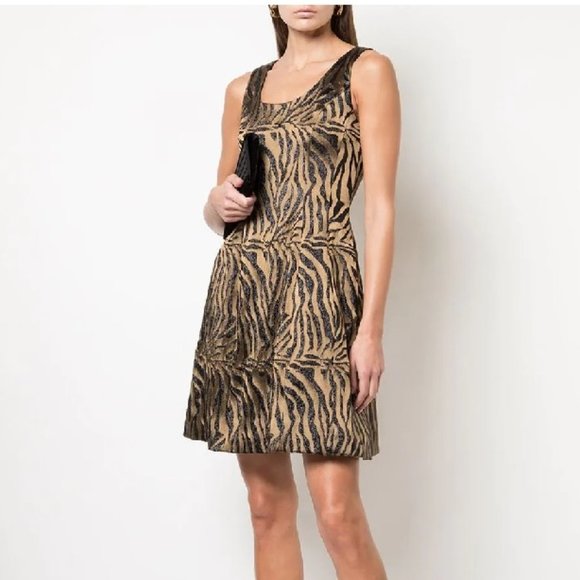 Prabal Gurung Tiger-Print Sleeveless DRESS - Picture 2 of 13